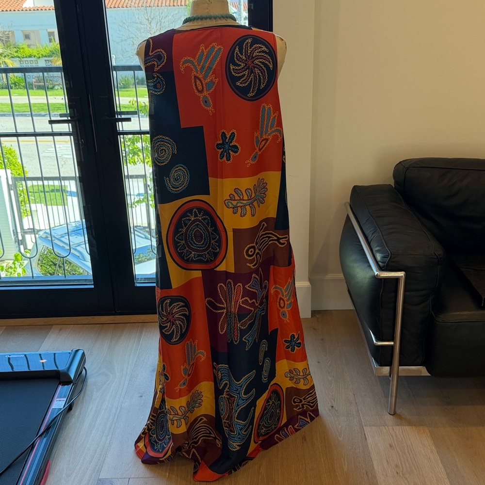 Colorful Geometric Maxi Dress - Picture 2 of 4